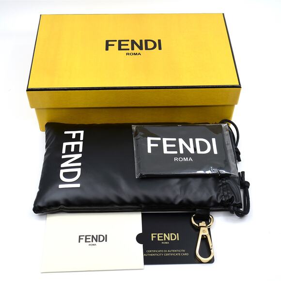 NEW FENDI FE50064F 025 CREAM BEIGE AUTHENTIC EYEGLASSES FRAME - Picture 13 of 13